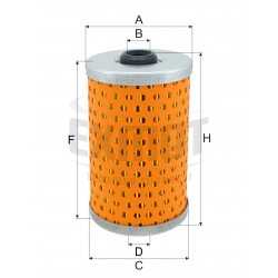 Fuel filter cartridge set