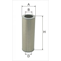 Hydraulic oil filter cartridge